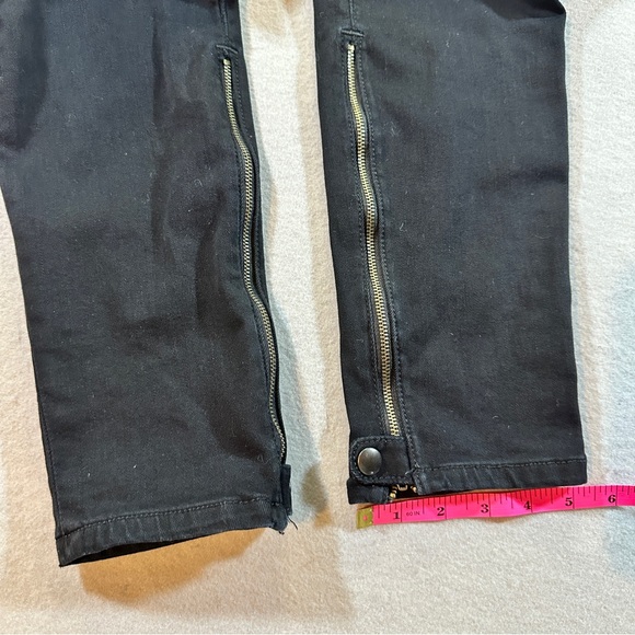 Pilcro & The Letterpress Serif Black Mid Rise Skinny Jeans Women’s 30 Zip - Picture 4 of 11